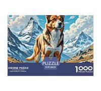 Parson Russell Terrier 1000 Pièce Puzzle Jeu Éduchatif Créatif Chien de Compagnie Jigsaw Puzzle Belle Décoration Puzzle pour Cadeaux De Voyage, Présent 38x26cm/1000pcs