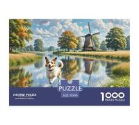 Parson Russell Terrier 1000 Pièce Puzzle Jeu Éduchatif Créatif Chien de Compagnie Jigsaws Belle Décoration Puzzle pour Cadeaux De Voyage, Présent 70x50cm/1000pcs