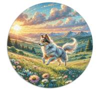 Parson Russell Terrier Papier Puzzle Jeu De Puzzle Activités Familiales Stimulantes 1000 Stukjes Cute Animaux Casse-tête Qualité Premium pour Adultes 1000pcs (67.5x67.5cm)