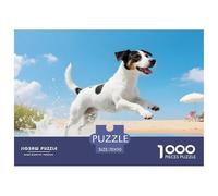 Parson Russell Terrier Puzzle 1000 pièces Chien de Compagnie - Puzzle Mural Élégant, Challenge Cérébral, Pièces Épaisses, Relaxation Et Décoration, 70x50cm/1000pcs