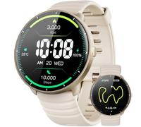 Parsonver Montre Connectée avec GPS Intégré, 5ATM Étanche Smartwatch Natation pour Piscine/Eau Libre, Montre Connecté avec AMOLED Écran, 100+ Sports,Fréquence Cardiaque,Sommeil (Gris Français, 42 mm)