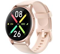 Parsonver Montre Connectée Femme avec Appels Bluetooth, 5ATM Étanche pour Natation, Smartwatch avec 100+ Sportifs, Sommeil, Fréquence Cardiaque, Montre Connecté pour Android & iPhone (Or Rose, 44 mm)