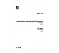 Part Arvo - Variatonen Zur Gesundung Von Arinushka Fur Alina - Piano