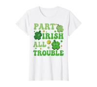 Part Irish All Trouble Kids St Patrick Garçons Filles T-Shirt Graphique avec Valeur