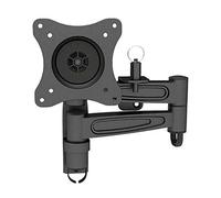 Part King Support mural Full Motion TV avec goupille de verrouillage pour TV de 13 à 27" avec motif VESA 75x75 ou 100x100 - Antivol et anti-secousses, idéal pour caravane/camping-car/bateau, etc