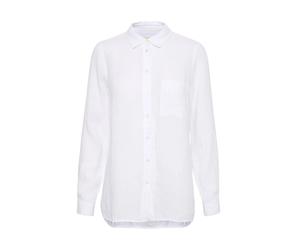 Part Two - Chemise blanche en lin avec boutons - Femme - Blouses et Chemises - Blanc - Taille: 42 FR