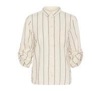 Part Two - Chemisier à Rayures Eggnog et Marron - Femme - Blouses et Chemises - Beige - Taille: 44 FR