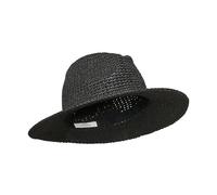 Part Two, Femme, Accessoires, Noir, Taille: M/L Chapeau de paille noir à large bord