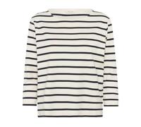 Part Two, Femme, Pulls, Beige, Taille: 40 FR Tee Rayé Bleu Marine Manches 3/4