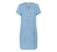 Part Two, Femme, Robes, Bleu, Taille: 40 FR Robe en jean bleu clair à col en V