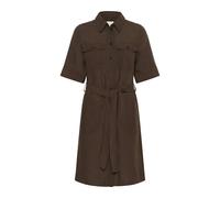 Part Two, Femme, Robes, Brun, Taille: 42 FR Robe Chemise avec Ceinture et Poches