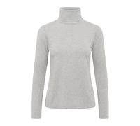 Part Two, Femme, Tops, Gris, Taille: 44 FR Tee-shirt à manches longues avec col roulé, Medium Grey Melange