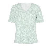 Part Two, Femme, Tops, Vert, Taille: 36 FR Tee-shirt vert à mini grille fleurie