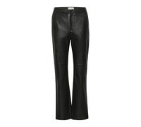 Part Two - Pantalon Bootcut en Cuir Noir - Femme - Pantalons - Noir - Taille: 36 FR