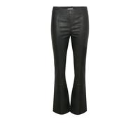 Part Two - Pantalon en Cuir Bootcut Stretch Noir - Femme - Pantalons - Noir - Taille: 40 FR