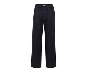 Part Two - Pantalon en lin bleu foncé Straight-Leg - Femme - Pantalons - Bleu - Taille: 38 FR