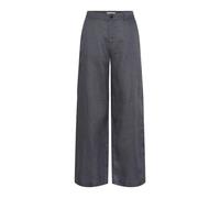 Part Two - Pantalon Large en Lin - Femme - Pantalons - Bleu - Taille: 40 FR