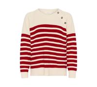 Part Two Pull-over 'Rockets' beige / rouge rubis, Taille XL