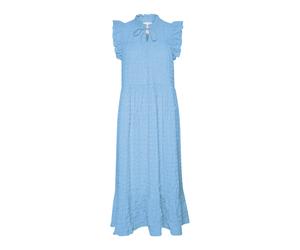 Part Two - Robe féminine avec des détails volantés - Femme - Robes - Bleu - Taille: 42 FR