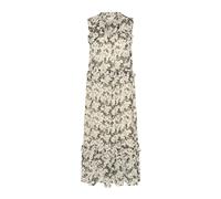 Part Two - Robe Noire à Imprimé Floral avec Détails à Volants - Femme - Robes - Beige - Taille: 44 FR