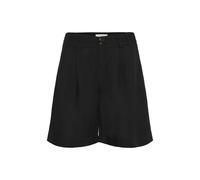 Part Two - Short Large Jambes Noir en Mélange de Lin - Femme - Shorts - Noir - Taille: 44 FR