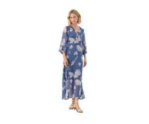 Part Two - Superbe Robe Fleurie Beritpw Dr - Femme - Robes - Bleu - Taille: 38 FR