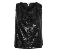 Part Two - Top sans manches à sequins - Femme - Tops - Noir - Taille: 46 FR