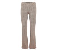 Part Two - Ultimate Flare Pants - Toasted Coconut Check - Femme - Pantalons - Brun - Taille: 36 FR