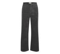 Part Two Women's Trousers High-Waisted Straight Legs Regular Fit Corduroy Fabric