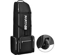 Partage Golf Travel Bag with Wheels,Golf Travel Case for Airlines, 600D Heavy Duty Oxford -Black