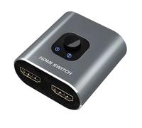 Partage Hub, Splitter 1 sur 2 Out, Adaptateur vidéo à Double Affichage, Prise en Charge de Sortie Haute définition, fonctionnalité de fiche et de Lecture, équipement Audio visuel, boîte Noire COM