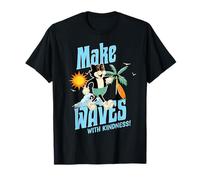 Partage la positivité Chat Vintage Côtier Rétro T-Shirt