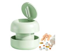 Partage sûr et précis - Séparateur de tablette, tablette compacte avec lame en acier inoxydable | District de drogues pour personnes âgées, adultes et femmes, organisateurs de voyages, boîte à pilules
