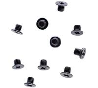 PartEGG Lot de 10 vis cruciformes à tête plate M3 x 3 mm de rechange pour ordinateur portable Dell HP ASUS Lenovo Disque dur SATA 2,5" Noir