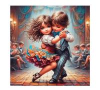 Partenaire de Danse Puzzle 200 Pièces Adultes, 28x28cm DIY Puzzle Impossible Jeu de Création et Logique, Puzzles Classiques pour Adultes et Enfants de 12 Ans et Plus