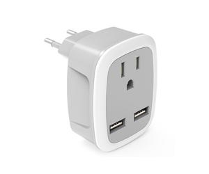 Partenaire de voyage poétique, design compact et portable pour vos aventures autour du monde, large plage de tension, chargement USB intelligent,