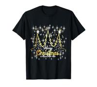 Partenaire Famille Noël Merry Christmas Happy New Year Doré T-Shirt