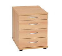 Partenaire mobilier Conteneur de Bureau Möbelpartner Manni, hêtre Samerberg, env. 41,6 x 50,0 x 53,4 cm (L x P x H)