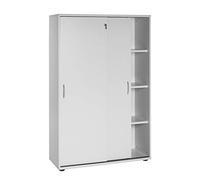 Partenaire mobilier Möbelpartner Classeur Manni, Gris Clair, env. 100,0 x 39,5 x 152,8 cm