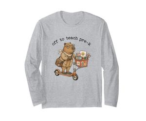 Partez pour enseigner à Capybara Classroom School Funny Manche Longue