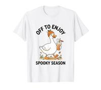 Partez pour Profiter de la Saison effrayante d'une oie rigolote T-Shirt Graphique avec Valeur