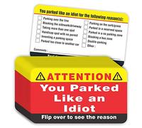 PARTH IMPEX Lot de 100 cartes de visite « You Staked Like an Idiot » avec boîte de rangement faite à la main 8,9 x 5,1 cm