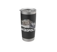 Parthénon Acropole d'Athènes Grèce Hellas Souvenir grec Gobelet isotherme en acier inoxydable double paroi