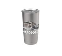Parthénon Acropole d'Athènes Grèce Hellas Souvenir grec Gobelet isotherme en acier inoxydable double paroi