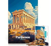 Parthénon Grèce Puzzle pour Adolescents 1000 pièces, Jeu d'entraînement cérébral, activité Artistique apaisante et Amusante, Objet de Collection à Assembler (50x75cm)