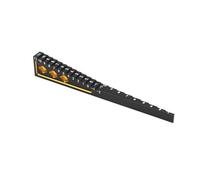Parti RC Pour 1/10 1/8 1/16 1/14 Règle De Drift Pour Voiture De Tourisme Télécommandée Outils De Mesure En Métal Jauge De Hauteur De Véhicule 2 En 1 Butée Inférieure(Black yellow)