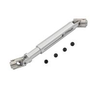 Parti RC Pour Axial Pour SCX10 AX10 Pour Tamiya CC01 D90 TF2 1/10 Joint D'arbre De Transmission En Aluminium CVD 103-150 Mm RC Pour Rock Crawler(Silver)