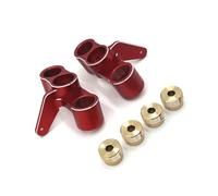 Parti RC Pour FSR Pour Tank Sharks Pour Cheetah Pour Atom Leopard Pour Thunder 1/8 Couple Direction Avant Métal Voiture Radiocommandée Sur Chenilles Accessoires Niveau(Red)