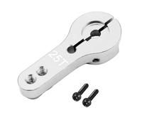 Parti RC Pour Futaba Pour Savox Pour Xcore HL Pour HSP HD Power E9001 Pour AXIAL Pour SCX10 Pour WPL C24 C34 Pour MN D90 D91 MN99 25T M3 Métal Paumelle Bras De Servo RC(Silver)