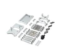 Parti RC Pour MangNiu D90 D91 D96 Pour MN98 99S V1 Pièces Métalliques Pour Voiture Télécommandée Kit D'amortisseurs Pour Boîtier De Direction(Silver)